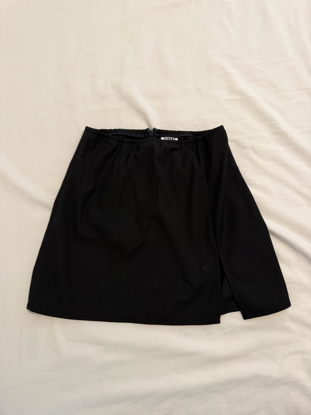 Aritzia Sunday Best Black Slit mini Skirt